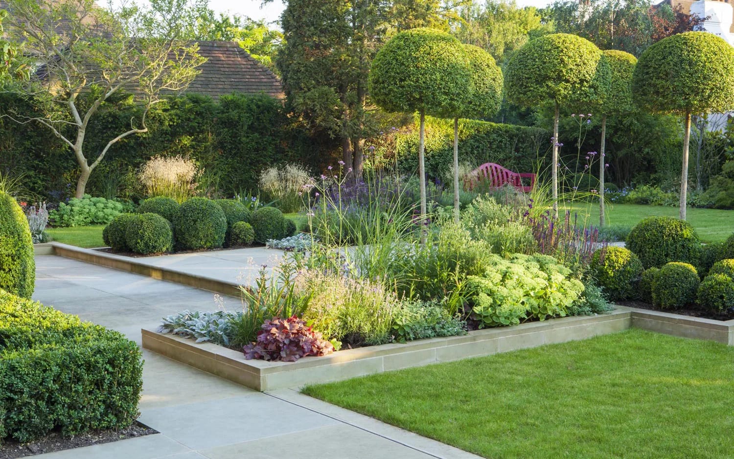 Custom patio and garden design installation in Edmonton